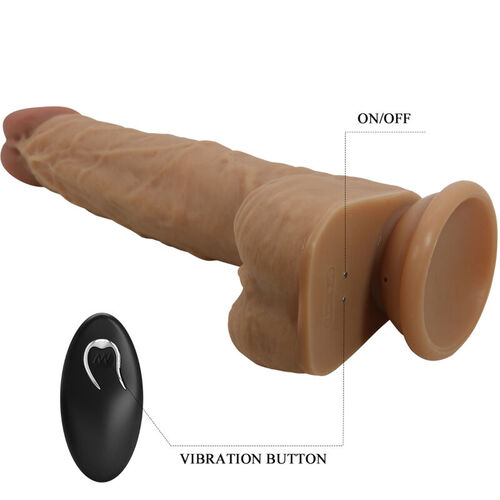 PRETTY LOVE - JONATHAN DILDO SILICONA 3 VIBRACIONES + 3 MEDIDAS INSERCIN CONTROL REMOTO 21 CM