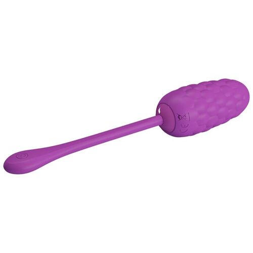 PRETTY LOVE - HUEVO VIBRADOR CON TEXTURA MARINA RECARGABLE MORADO