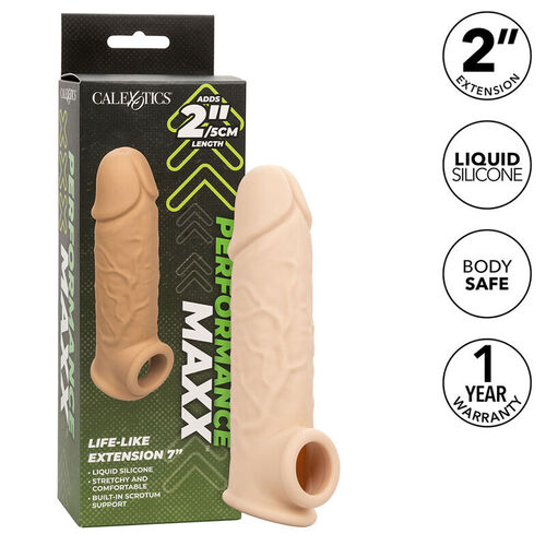 CALEXOTICS - PERFORMANCE MAXX EXTENSIN REALISTA 7 PIEL CLARO