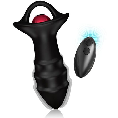 ARMONY - KYLIN DEDAL VIBRADOR & PLUG ANAL CONTROL REMOTO NEGRO