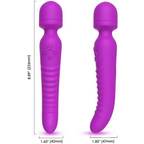 ARMONY - MISSION MASAJEADOR & VIBRADOR EFECTO CALOR VIOLETA