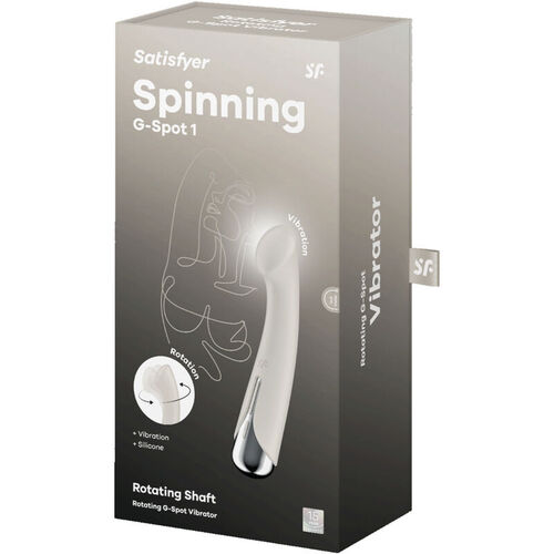 SATISFYER - SPINNING G-SPORT 1 VIBRADOR ROTADOR BEIGE