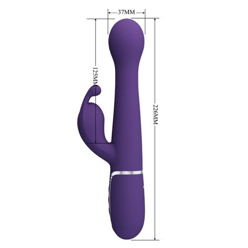 PRETTY LOVE - DEJON VIBRADOR RABBIT 3 EN 1 MULTIFUNCIN MORADO