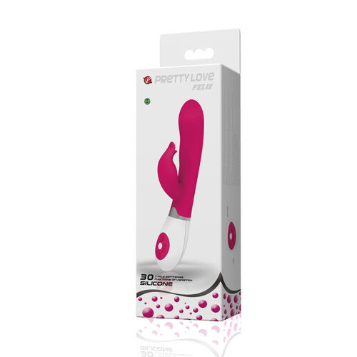 PRETTY LOVE FLIRTATION - VIBRADOR CON ESTIMULADOR FELIX